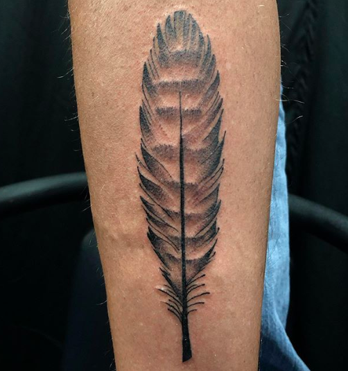 MAKEUP DIY: Temporary Watercolor Body Art Feather Tattoo for Clearsnap
