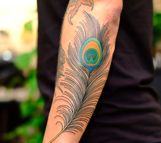 86 Marvelous Peacock Feather Tattoos To Add To Your Stack Of Tattoos