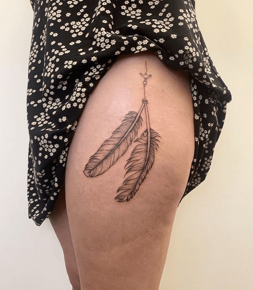 Welsh 3 feathers tattoo