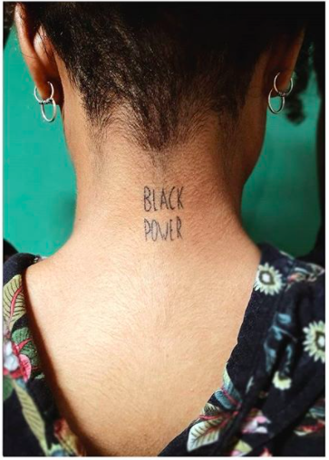Natural SemiPermanent Tattoo Lasts 12 weeks Painless and easy to apply  Organic ink Browse more or create your own  Afro tattoo Black girls  with tattoos Girl power tattoo