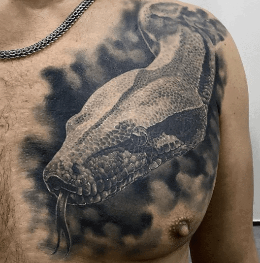 15 Best Snake Tattoos For Neck | Cool tattoos, Red ink tattoos, Ink tattoo