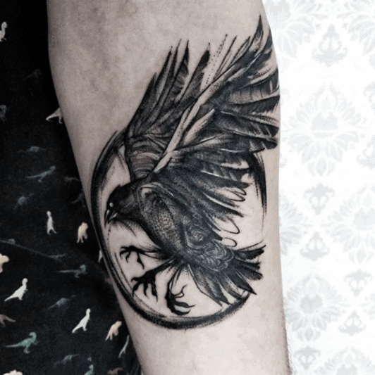 Top 111 Raven Tattoo Ideas 2021 Inspiration Guide  Raven tattoo Crow  tattoo Crow tattoo design