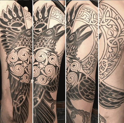 Raven Tattoo Sleeve Ornament  Best Tattoo Ideas Gallery