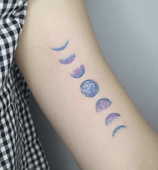 Moon Phase Tattoos  FashionBuzzercom