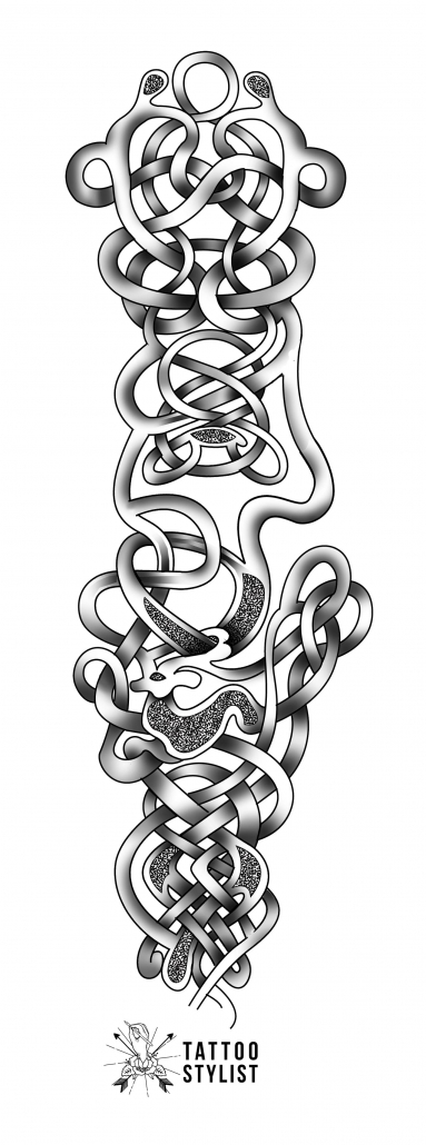Celtic Knotting Tattoo Design