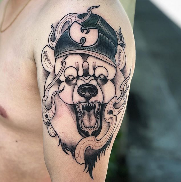 Bear Tattoo - For Family, Strength, Perseverance [Guide for 2023] - Tattoo  Stylist