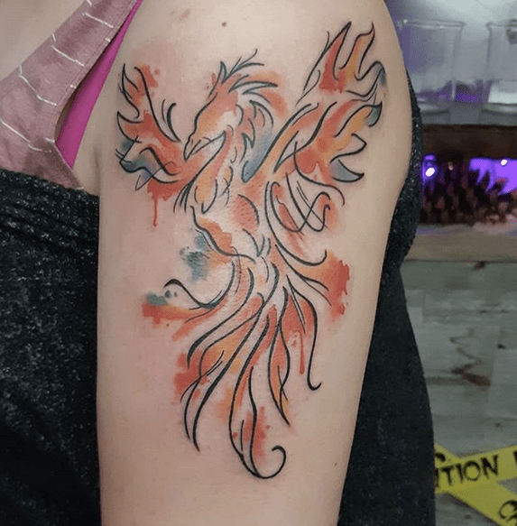 Pin by Araceli on tathoo | Small phoenix tattoos, Tattoo stencil outline,  Pheonix tattoo