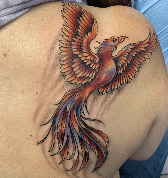 Phoenix Bird Logo Tribal Tattoo Design Stencil Vector Illustration  16189199 Vector Art at Vecteezy