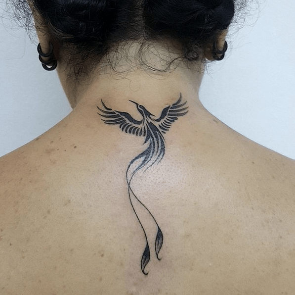 Buy Phoenix Full Back Tattoo Click for More Details Large Wing Online in  India  Etsy