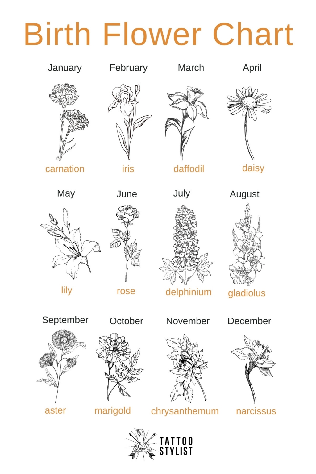 Every Tattoo Has A Story - How Did Birth Flowers Came To Be? 