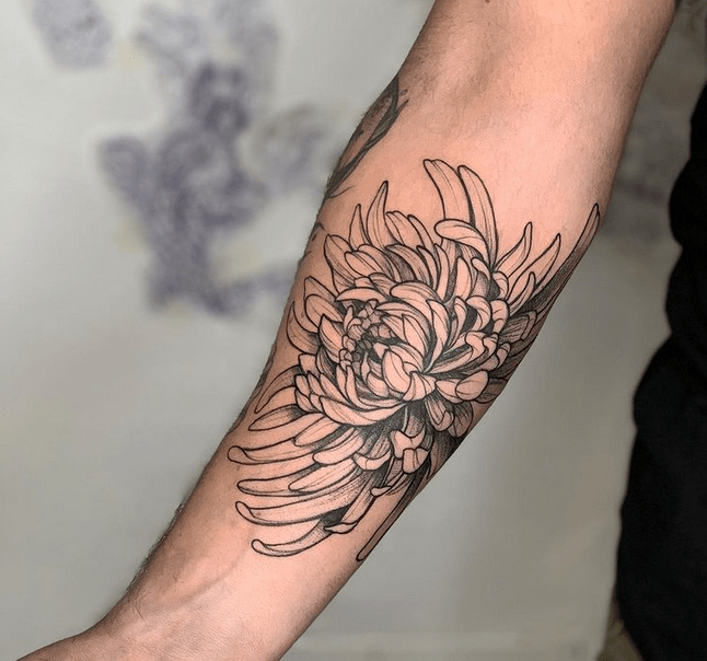 Whip shading Flower tattoo men at theYoucom