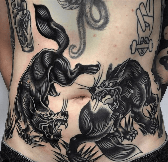 The monstrous wolf Fenrir by Mattlock Lopes TattooNOW