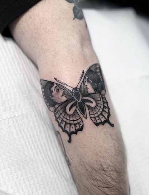 Traditional style butterfly done by Ben Spangler Twisted Anchor in Ocean  Springs MS  rtattoos