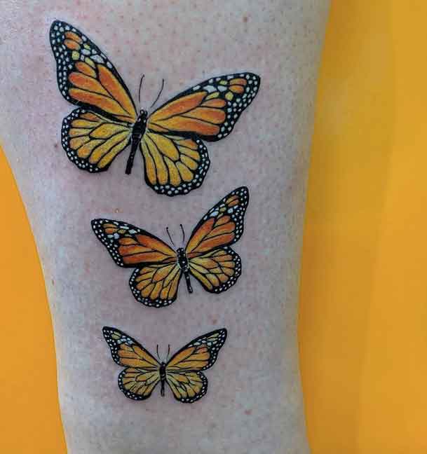 Yellow Butterfly Tattoo  Tattoo Design