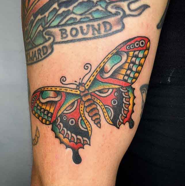 Butterfly Tattoos Beautiful Flying Bangkok