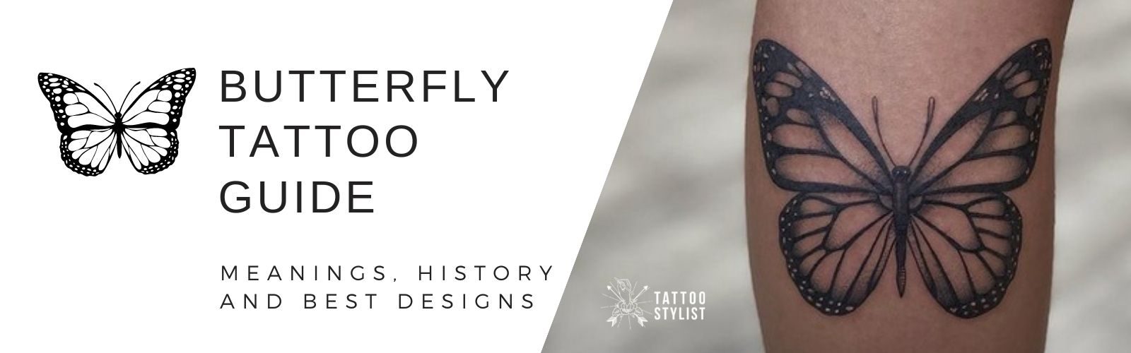 Butterfly Tattoo Designs and Meanings From Tattoo Design Professionals -  Tattoo Stylist