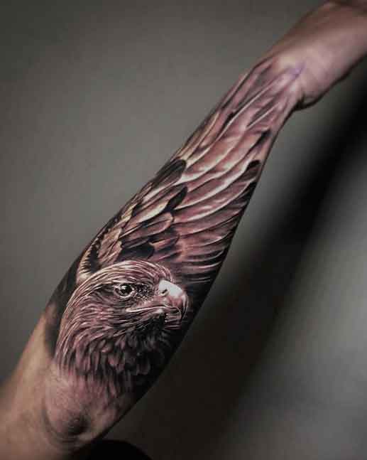 Temporary Large Realistic Eagle Tattoo Black Bird Tattoos Art Waterproof  Sticker - La Paz County Sheriff's Office 