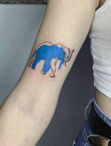 75 Big And Small Elephant Tattoo Ideas - Brighter Craft | Elephant tattoo  design, Indian elephant tattoo, Elephant head tattoo