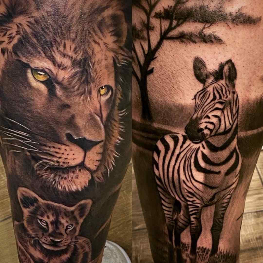 Wonderful Tribal Animal Tattoo Design