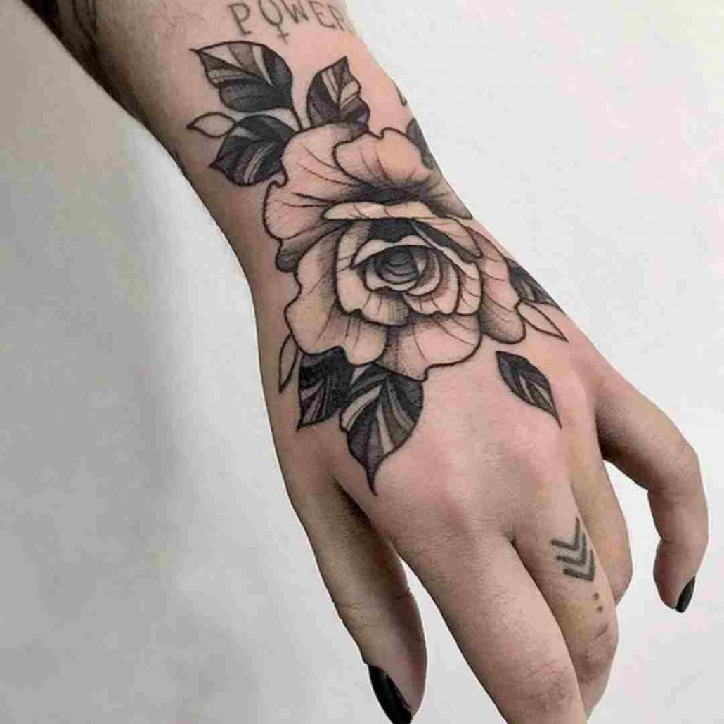 40+ Blackwork Rose Tattoos You'll Instantly Love - TattooBlend | Rose tattoo  design, Rose tattoos for women, Rose tattoo