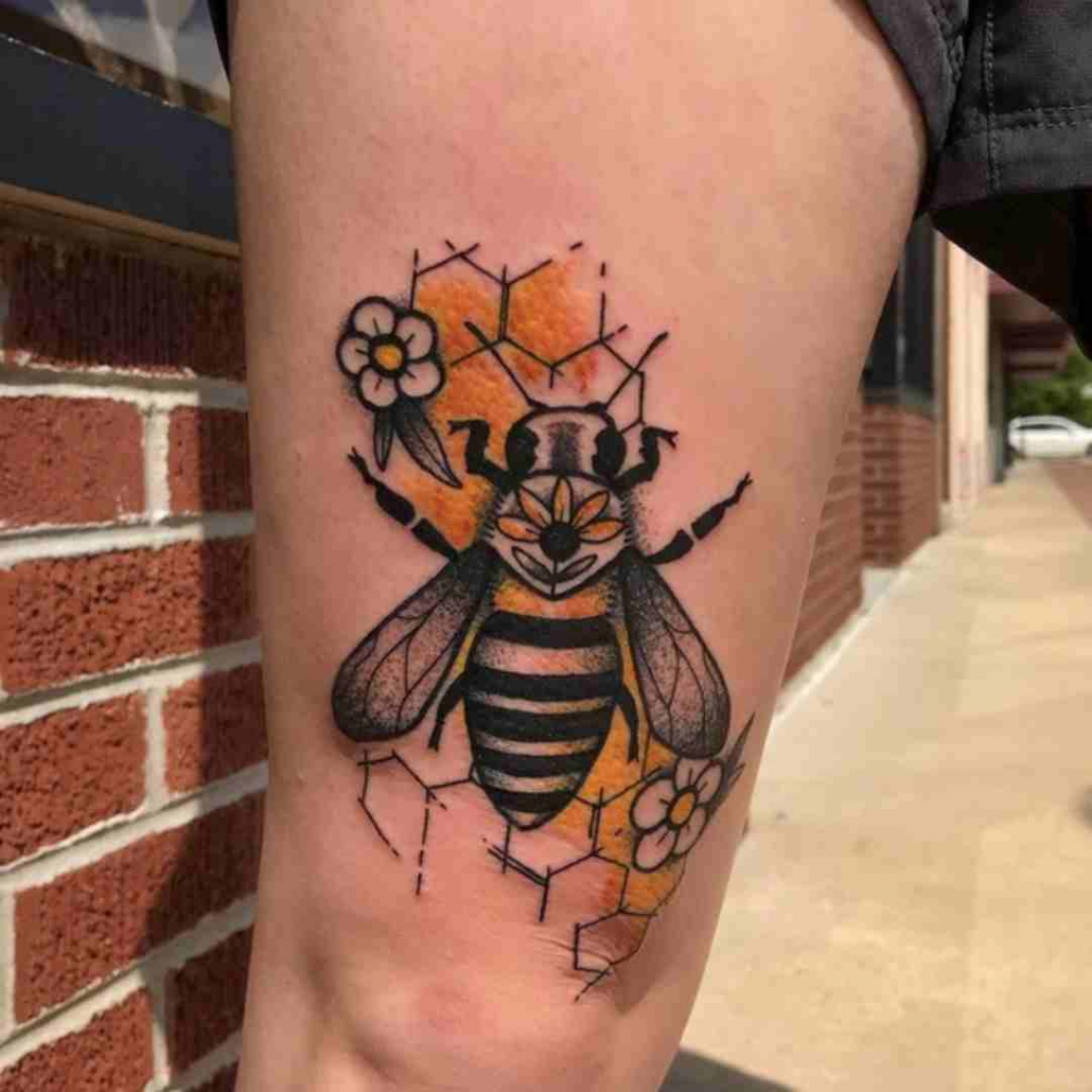 Buzzing & Fun - Bee Tattoo Ideas By Tattoo Designers - Tattoo Stylist