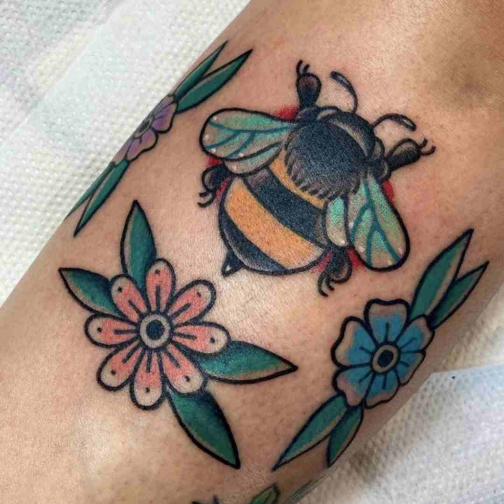 150 Beautiful Bee Tattoos Designs With Meanings 2023  TattoosBoyGirl