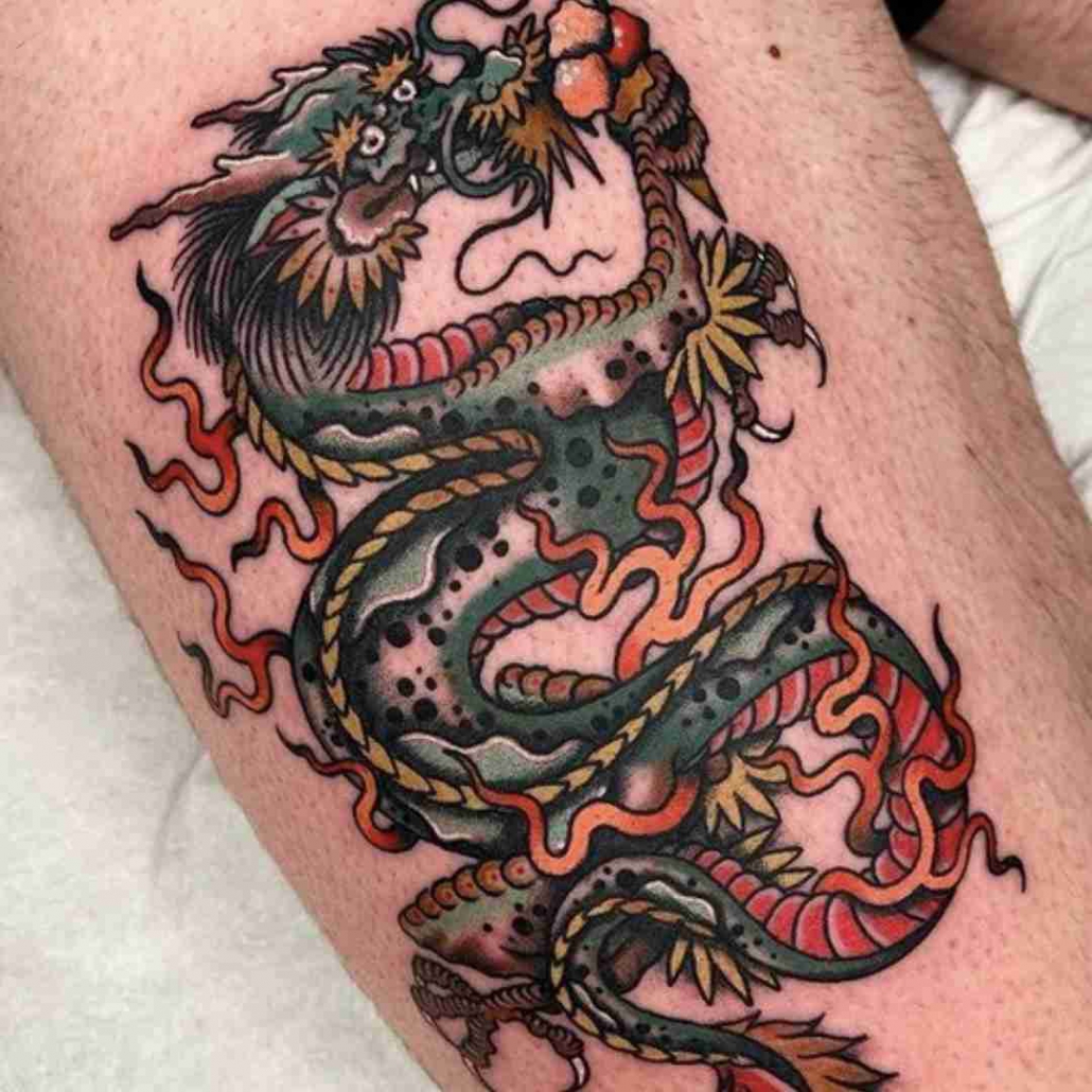 Traditional Dragon Tattoos  Cloak and Dagger Tattoo London