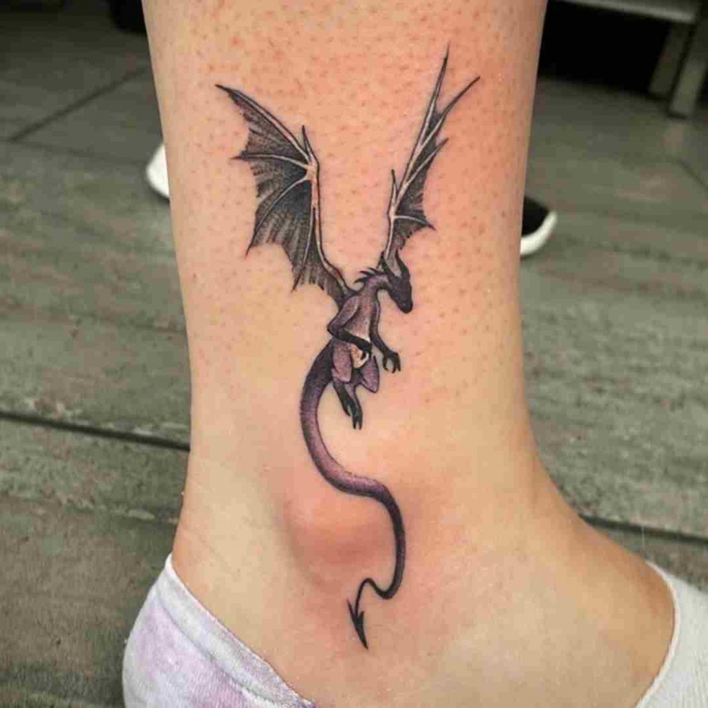 Thin Line Dragon Tattoo | TikTok
