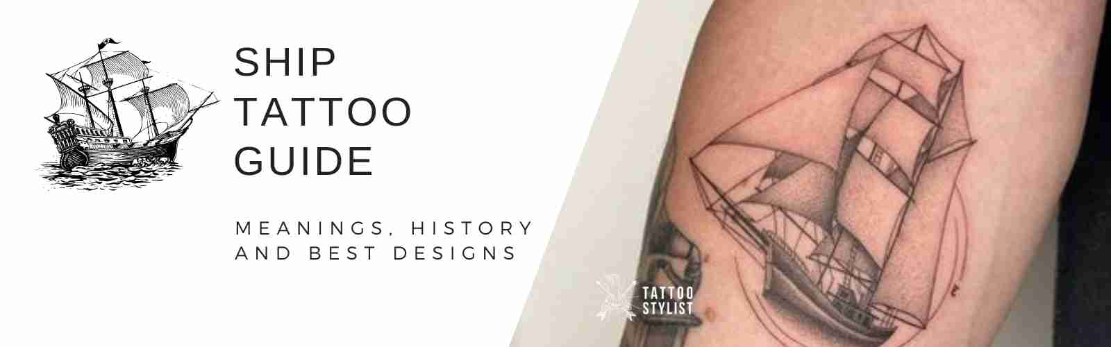 40 Top EyeCatching Ship Tattoo Designs Ideas