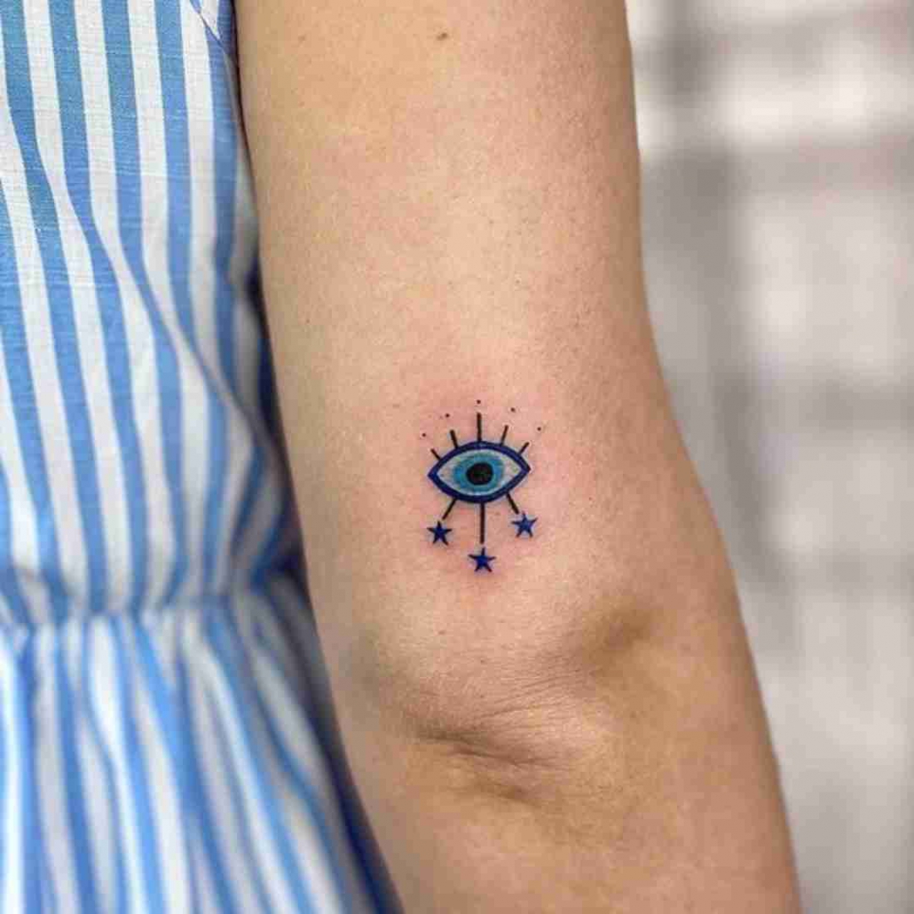 Evil eye is a symbol often used as tattoo