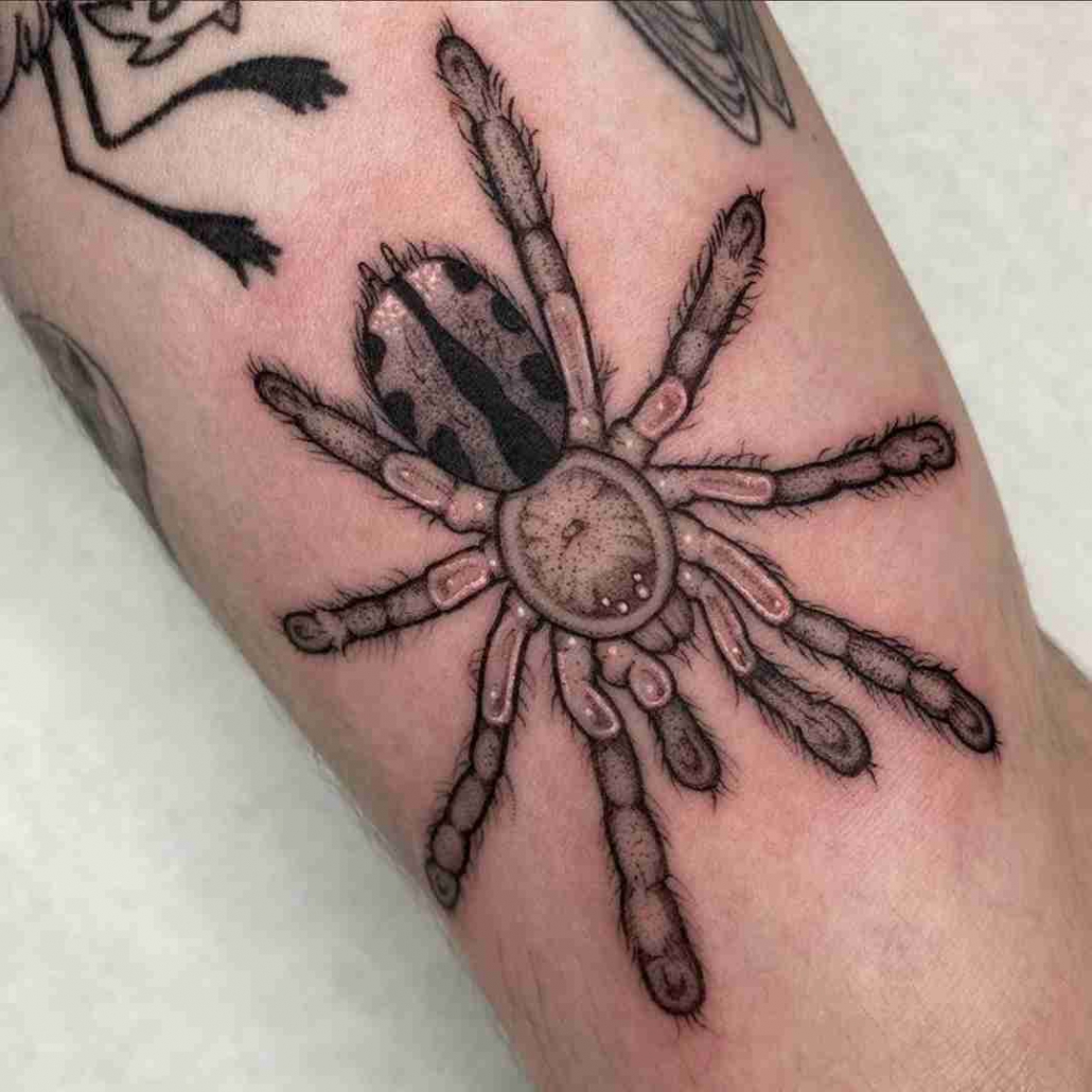 Tarantula Tattoo on Leg Side  Best Tattoo Ideas Gallery