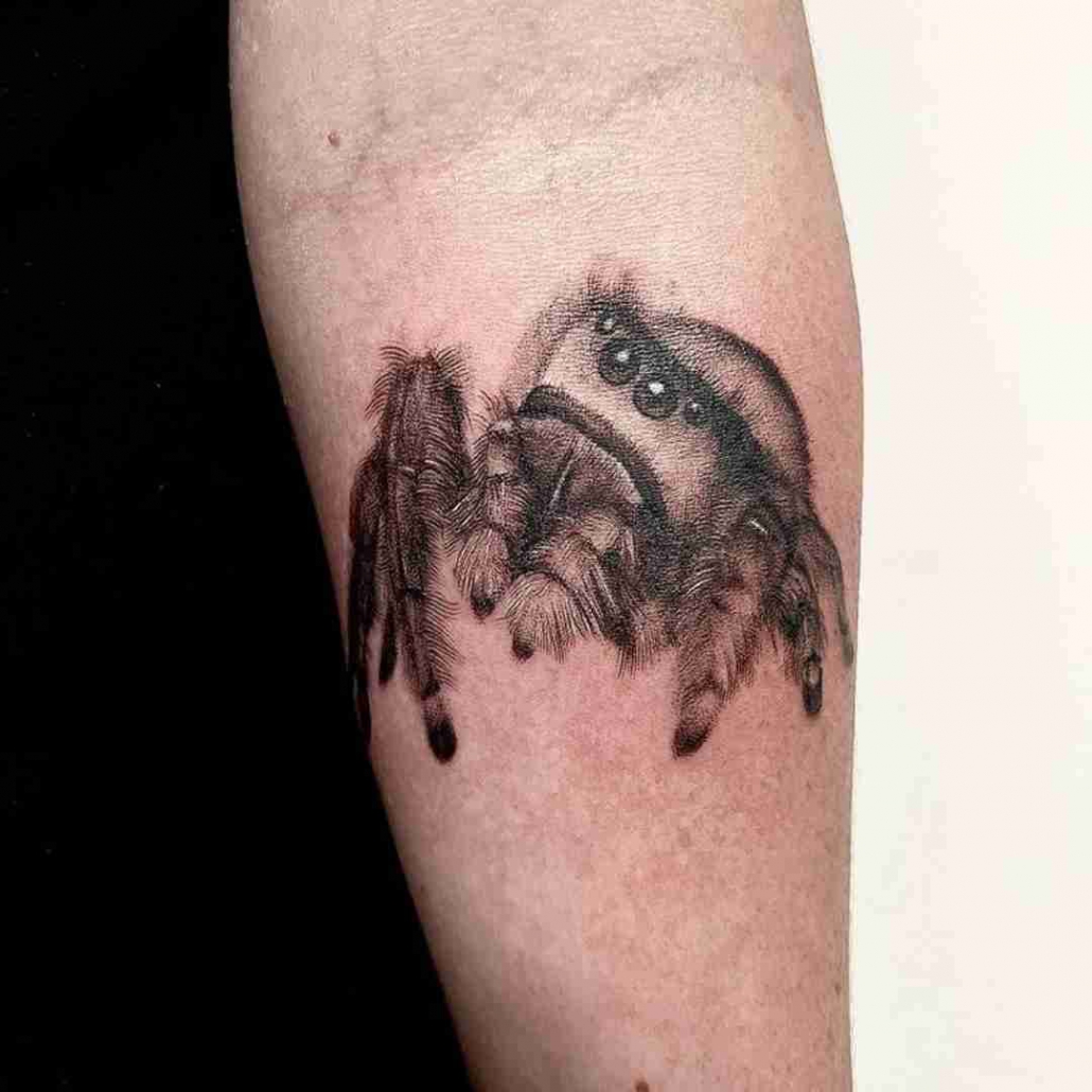 Buy Temporary Tattoo 2 Spiders Halloween 3d Black Widow Fake Tattoos  Realistic Thin Durable Online in India - Etsy