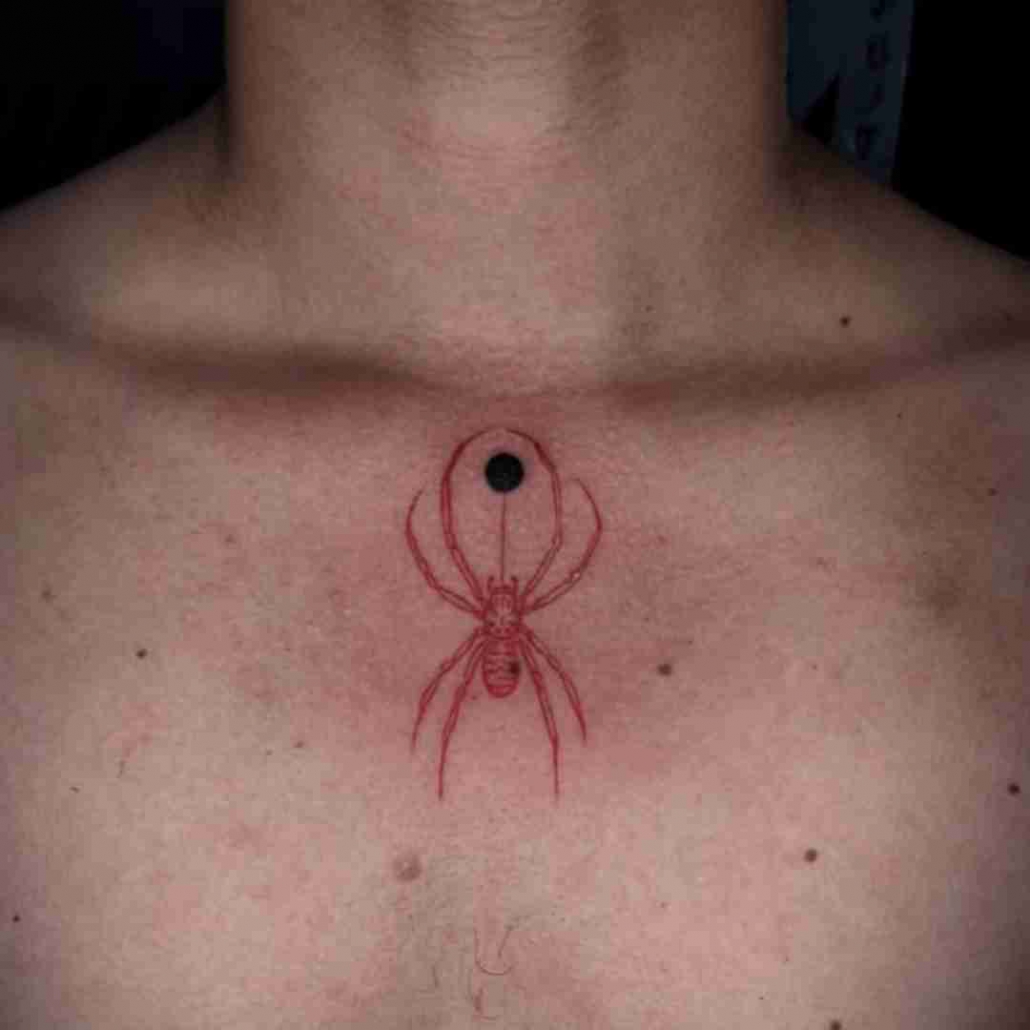 100 Spider Tattoos For Men  A Web Of Manly Designs