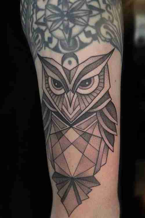 Vankirs Fake Black Tattoo Small Stickers Geometric Women Arm Owl Temporary  Tattoo Men Triangle Neck Water Transfer Tatoos Animal - Temporary Tattoos -  AliExpress