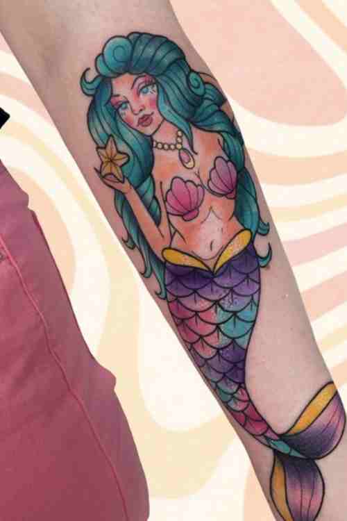 Magical Mermaid Semi-Permanent Tattoo | EasyTatt™
