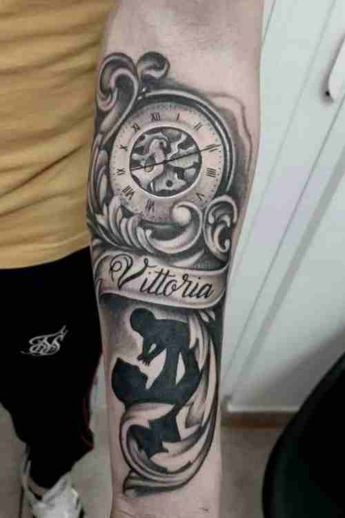 Clock and Rose Tattoo Ideas In 2021  Meanings Designs And More