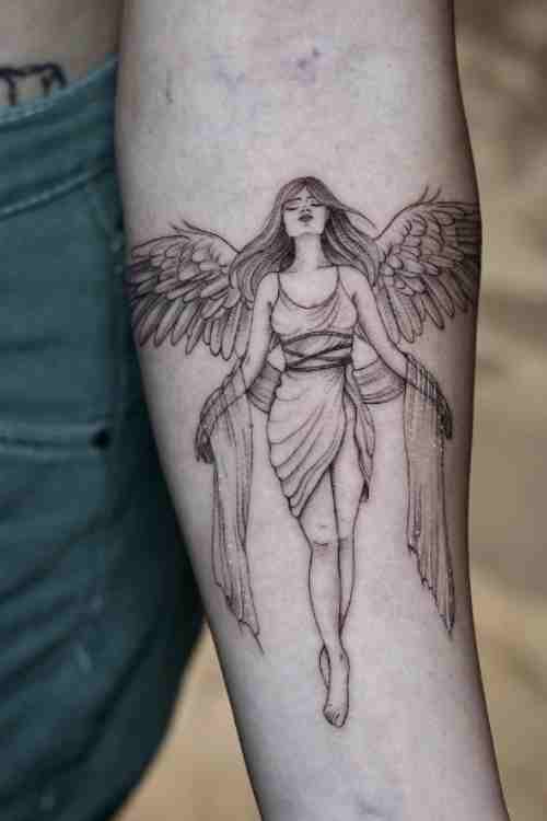 guardian angel tattoo design by chazofearth on DeviantArt