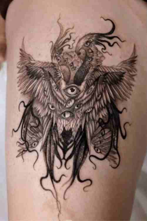 The Seraphim Angel Gods Strongest Soldier  Seraph angel Angel tattoo  Tattoos