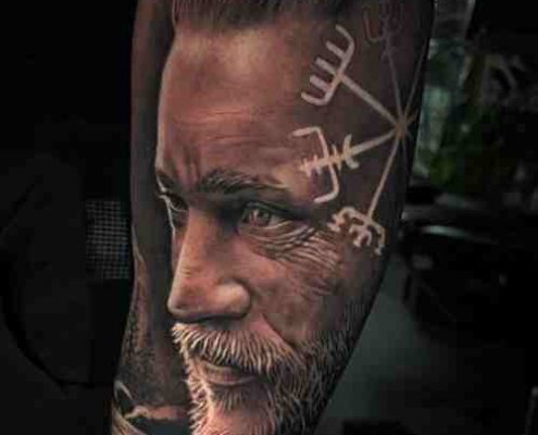 Ragnar viking warrior tattoo